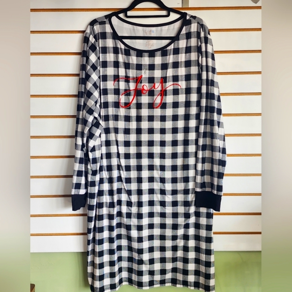 "Joy" holiday sleep dress Croft & Barrow 2x